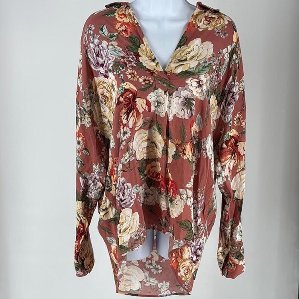 Zara Woman Floral Blouse